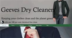 Desktop Screenshot of geevesdrycleaners.com