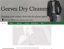 Tablet Screenshot of geevesdrycleaners.com